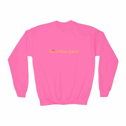 Youth sweatshirt crewneck with piano school emblem for young music learners