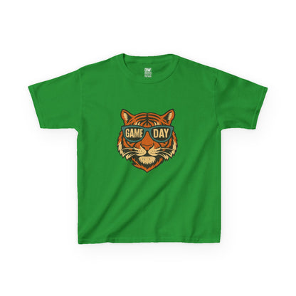 Kids Tee - Game Day Tigers Mascot T Shirt, Spirit Wear for Kids, Back to School