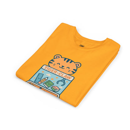 Cute Tiger-Claw Youth Tee - Fun Graphic T-Shirt for Kids, Playful Outfit, Birthday Gift, Animal Lover Shirt, Colorful Kids Apparel