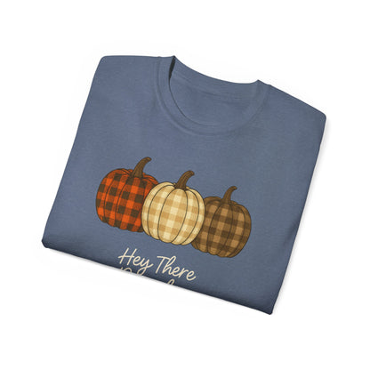 Customizable slogan Pumpkin T-Shirt | Plaid Pumpkin Fall Tee 🍂 | Cute Autumn Outfit | Cozy Fall Shirt | Pumpkin Patch Top | Trending Fall Aesthetic 2025