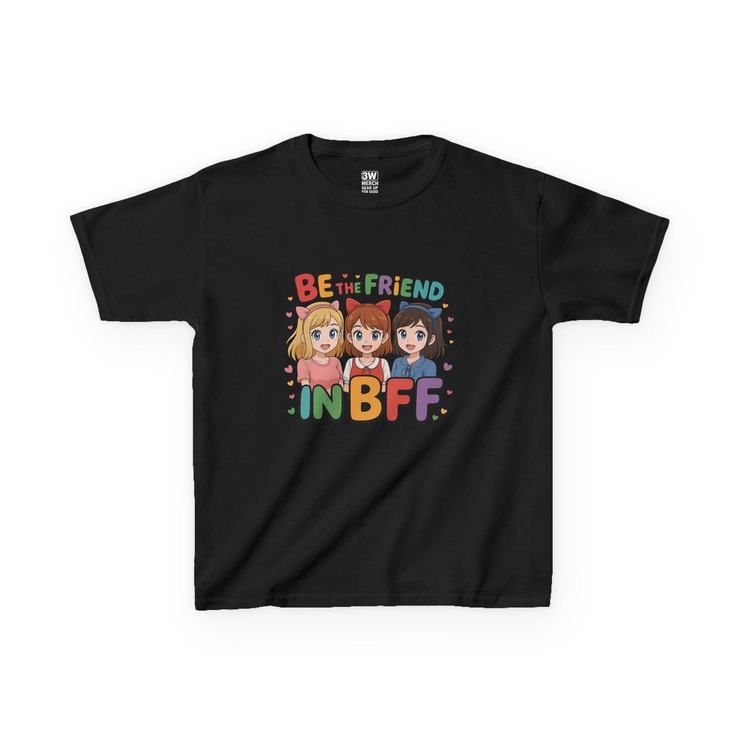 Kids Tee Be the FRIEND in BFF best friendT-shirt, Motivational Wear, Fun Kids Clothing