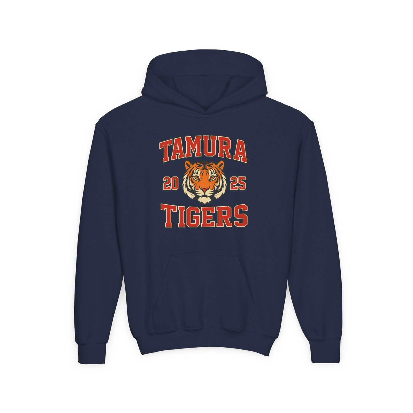 Tamura Tigers Hoodie – 2025 School Spirit Sweatshirt | Custom Mascot Hoodie | Viral TikTok Trend Team Hoodie for Kids