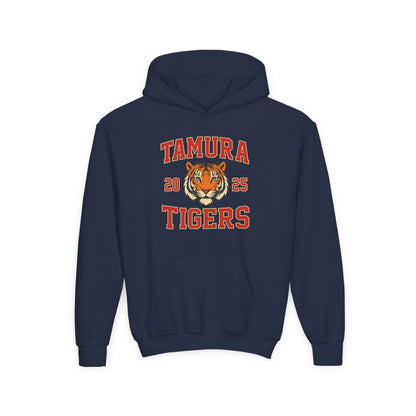 Tamura Tigers Hoodie – 2025 School Spirit Sweatshirt | Custom Mascot Hoodie | Viral TikTok Trend Team Hoodie for Kids