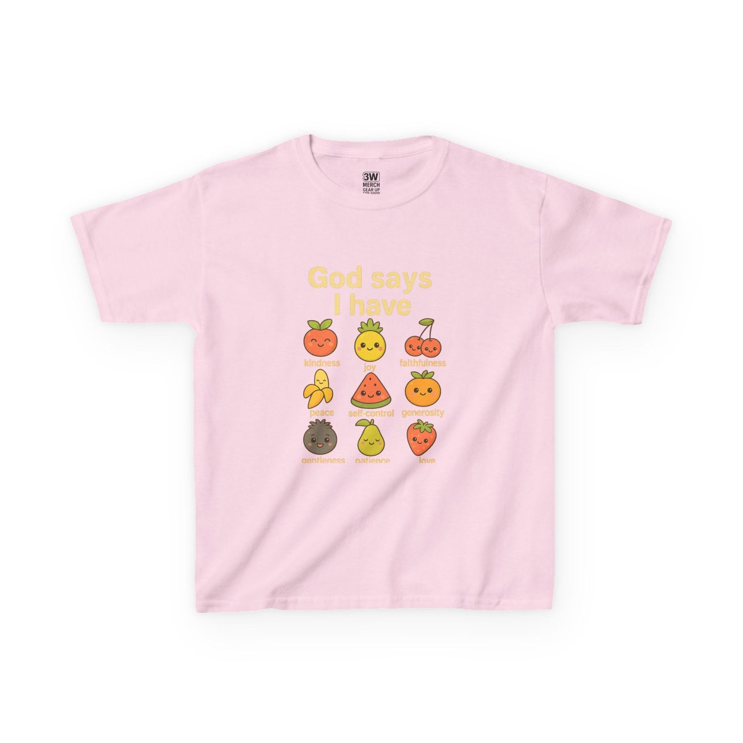 God Says I Have Toddler T-Shirt, Cute Kids Tee, Fun Fruit Design, Christian Apparel, Birthday Gift, Summer Wear