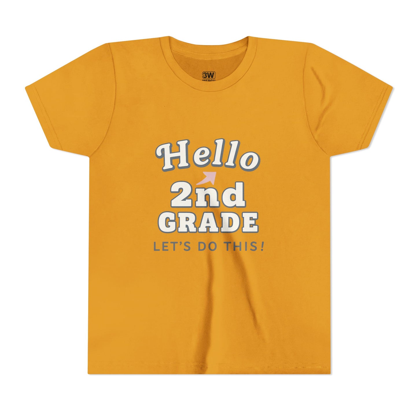 Hello 2nd Grade Youth Tee | Back to School Shirt, Kids Learning Gear, Fun Classroom Clothing, Educational Apparel, Teacher Gift