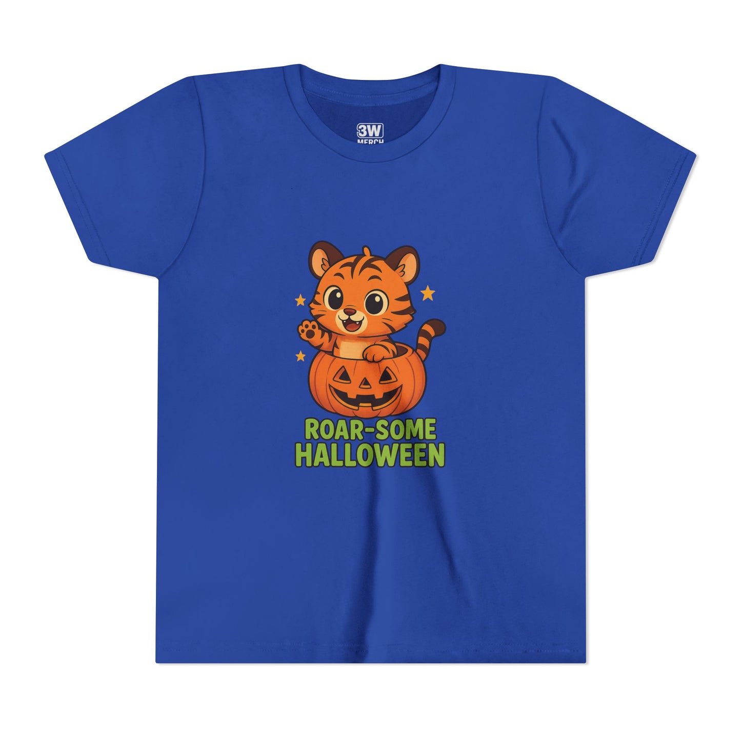 Roar-some Halloween Youth Tee | Fun Kids' Shirt for Halloween Parties, Trick-or-Treating, Costume Events, Autumn Wear, Gift Ideas, Motivation T-shirts