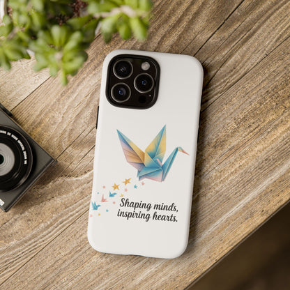 Phone Case: Inspirational Origami Crane Design, Unique Cell Cover, Motivational Gift, Custom Phone Protector, Perfect for Students & [...]