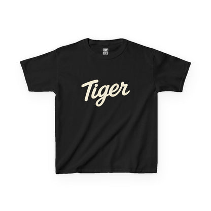 Tiger Kids Heavy Cotton Tee - Fun Kids T-Shirt, Birthday Gift, Animal Lover Apparel, Everyday Wear, Nature Enthusiast Shirt