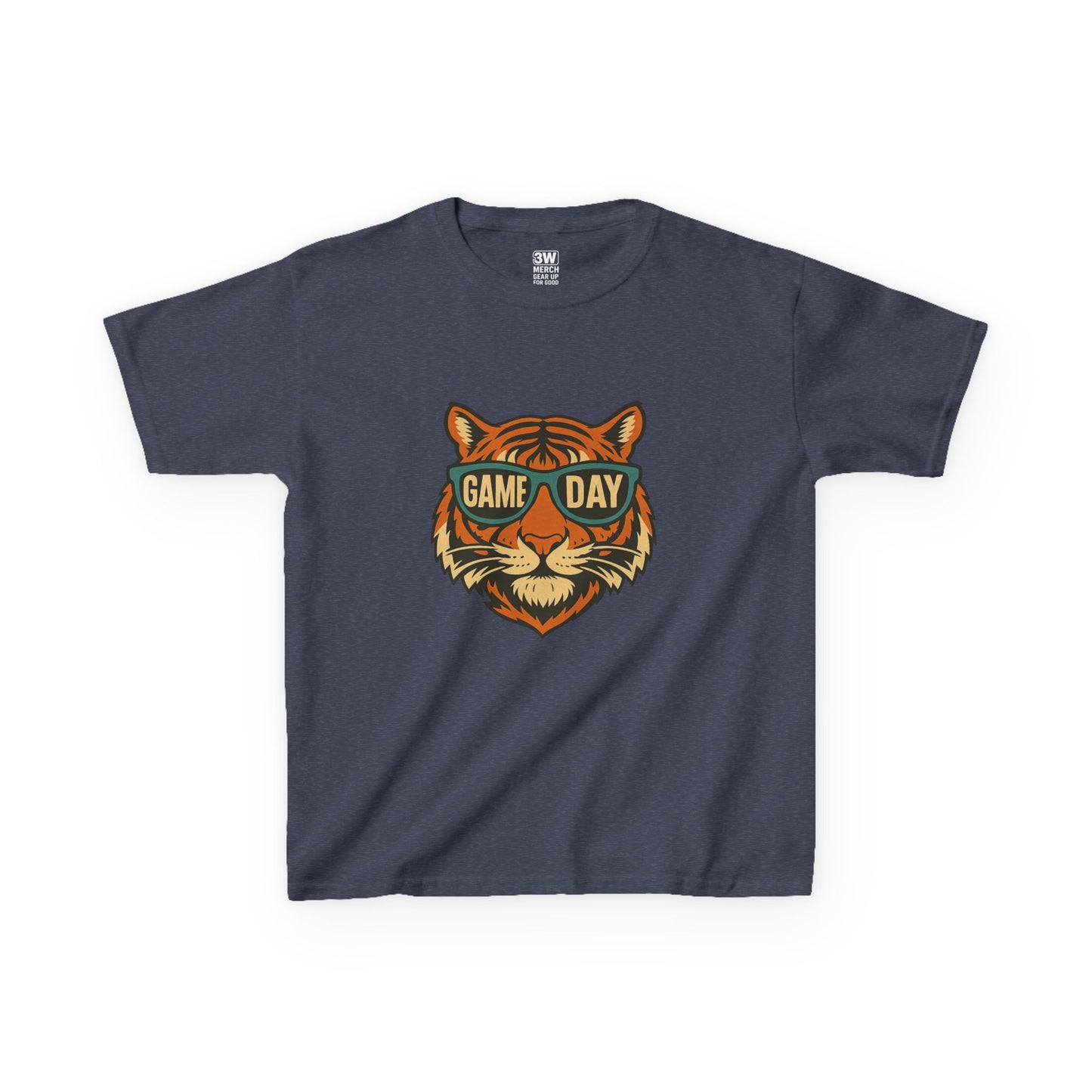 Kids Tee - Game Day Tigers Mascot T Shirt, Spirit Wear for Kids, Back to School