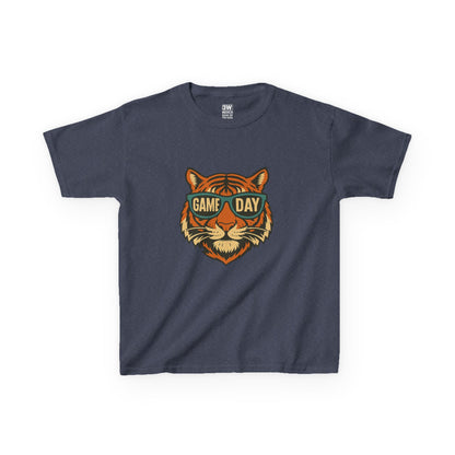 Kids Tee - Game Day Tigers Mascot T Shirt, Spirit Wear for Kids, Back to School