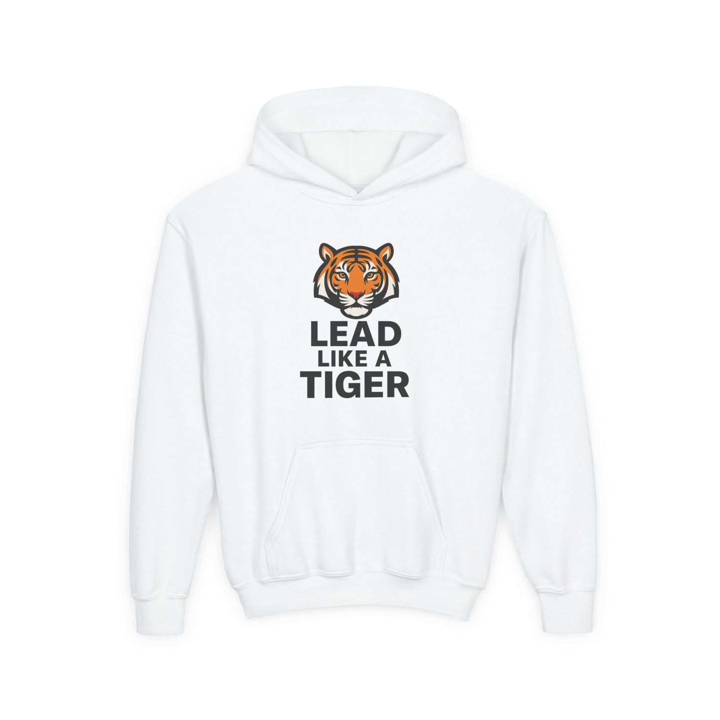 Lead Like a Tiger Hoodie – Motivational School Spirit Youth Heavy blend Sweatshirt