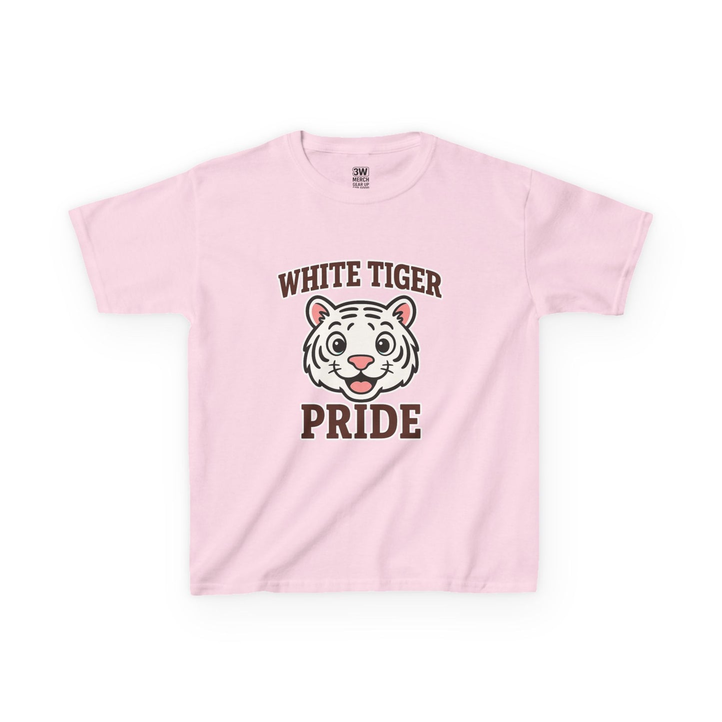 White Tiger Pride T-Shirt - Kids Softstyle Tee