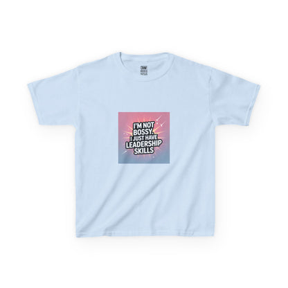Leadership Skills Kids Tee, Funny Slogan T Shirt, Gift for Young Leaders, Motivational Wear, Birthday Gift, Inspirational Kids Apparel
