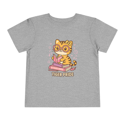 Cute Tiger Pride Toddler Tee, Kids' Short Sleeve Shirt, Animal Lover Gift, Back to School, Birthday Celebration