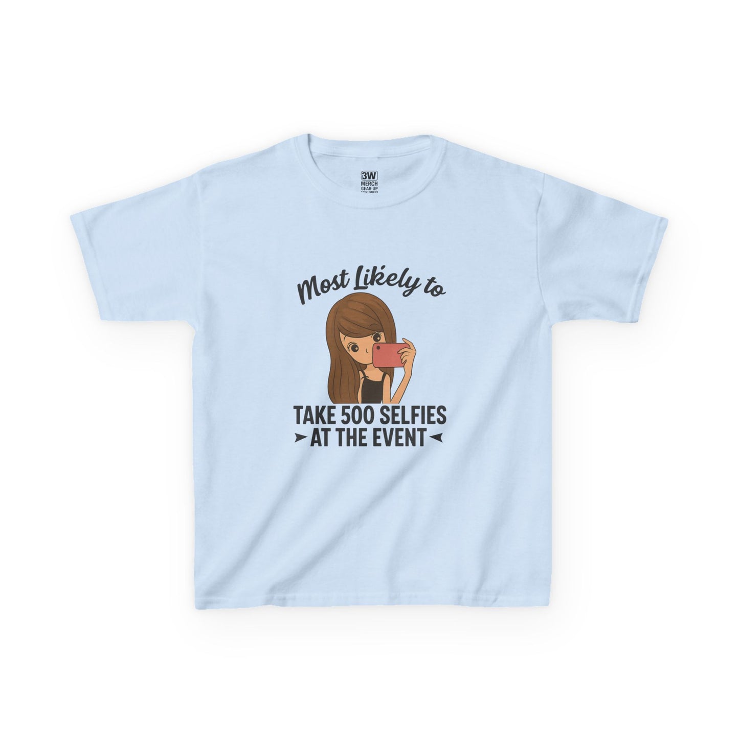Kids Tee - Selfie Motivational Trendy Fun Design for Kids