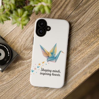 Phone Case: Inspirational Origami Crane Design, Unique Cell Cover, Motivational Gift, Custom Phone Protector, Perfect for Students & [...]