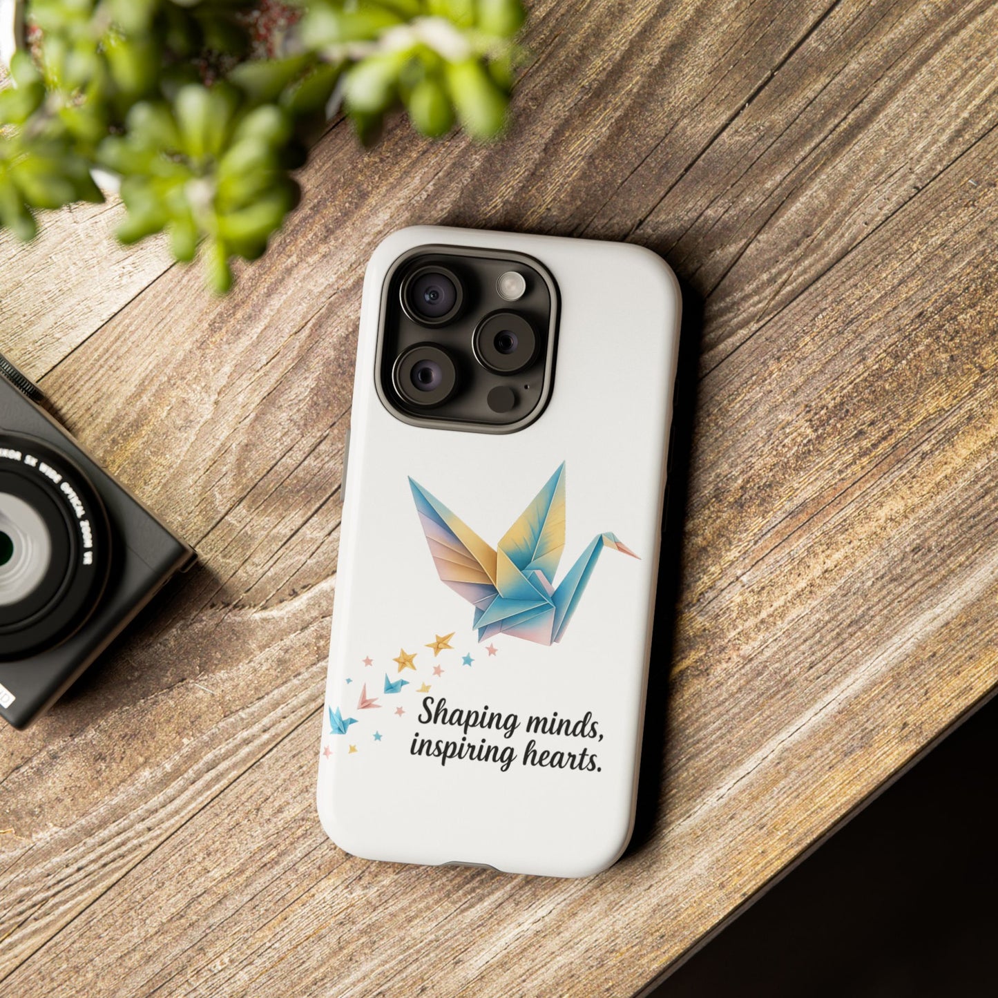 Phone Case: Inspirational Origami Crane Design, Unique Cell Cover, Motivational Gift, Custom Phone Protector, Perfect for Students & [...]