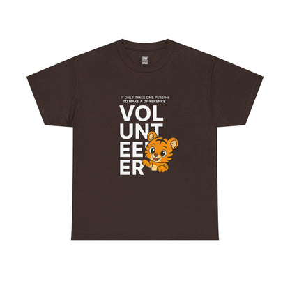 Volunteer Tiger T-Shirt, Super Soft, Customizable, garment-dyed