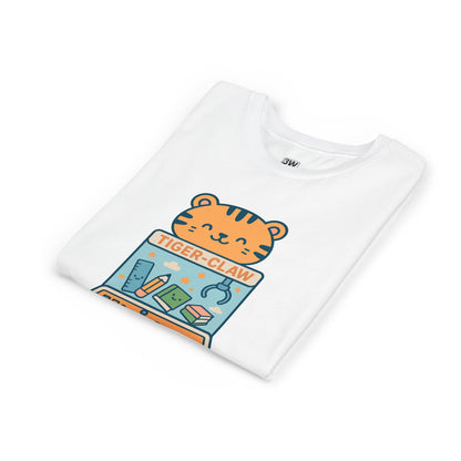 Cute Tiger-Claw Youth Tee - Fun Graphic T-Shirt for Kids, Playful Outfit, Birthday Gift, Animal Lover Shirt, Colorful Kids Apparel