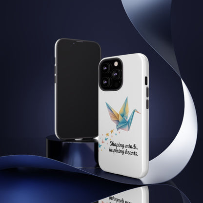 Phone Case: Inspirational Origami Crane Design, Unique Cell Cover, Motivational Gift, Custom Phone Protector, Perfect for Students & [...]