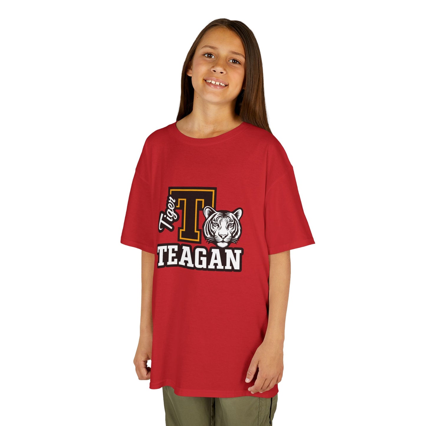 Personalized Kids Tiger Tee | Cool Animal Shirt | Perfect for Gifts, Birthdays, School Events, Weekend Wear