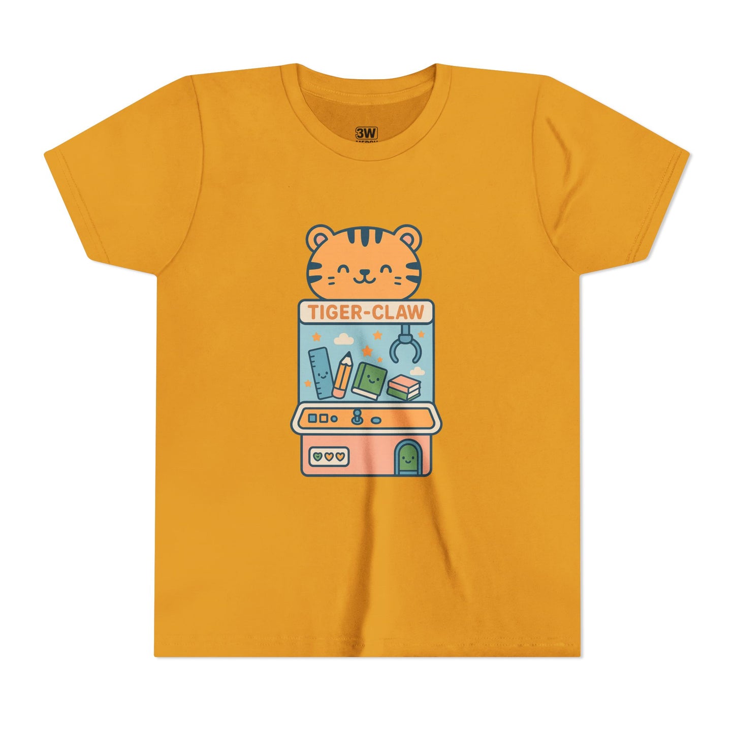 Cute Tiger-Claw Youth Tee - Fun Graphic T-Shirt for Kids, Playful Outfit, Birthday Gift, Animal Lover Shirt, Colorful Kids Apparel