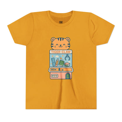 Cute Tiger-Claw Youth Tee - Fun Graphic T-Shirt for Kids, Playful Outfit, Birthday Gift, Animal Lover Shirt, Colorful Kids Apparel