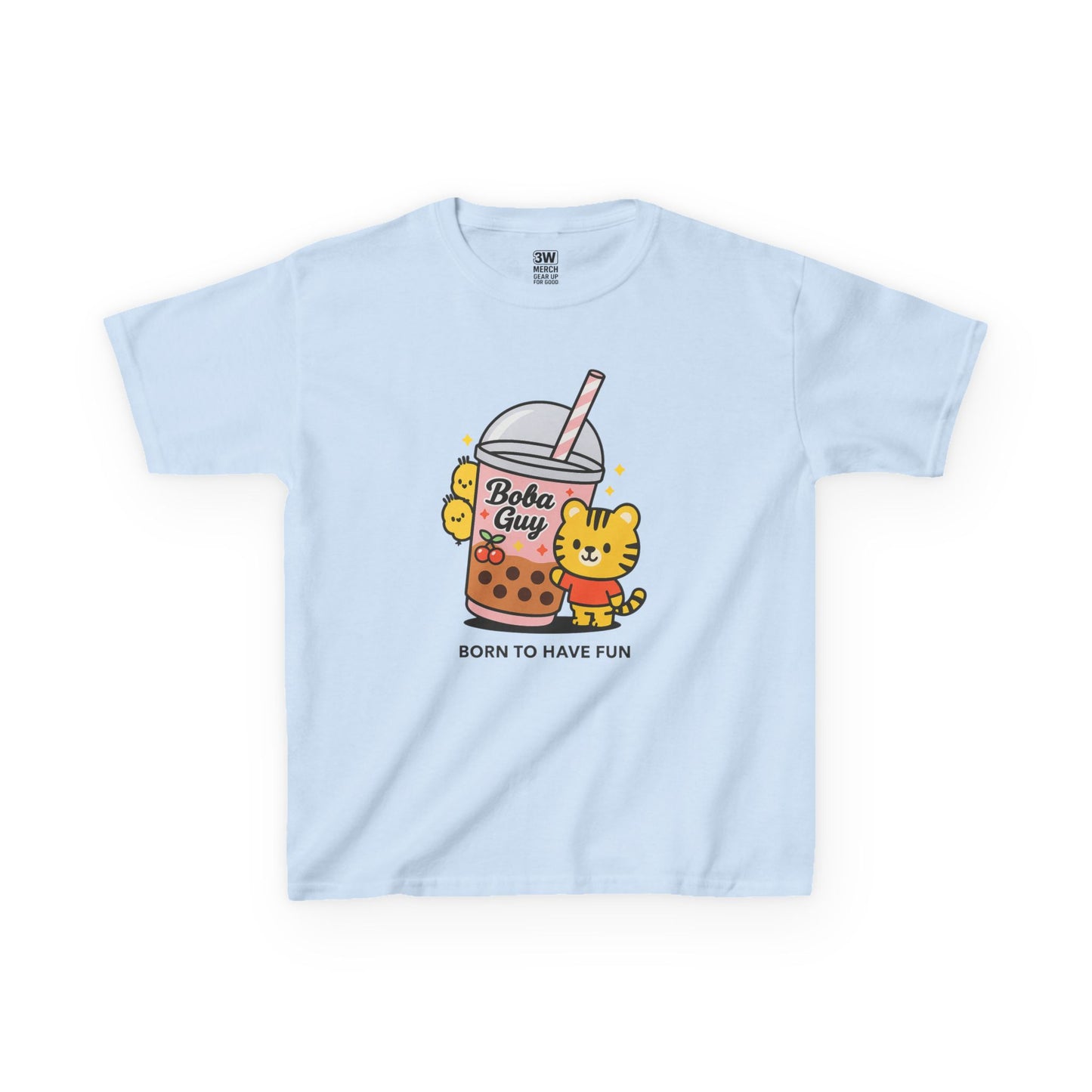 Kids Tee - Kawaii Boba Girl Bubble Tea Shirt, Cute Bear T-Shirt for Trendy Kids 2025