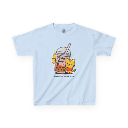 Kids Tee - Kawaii Boba Girl Bubble Tea Shirt, Cute Bear T-Shirt for Trendy Kids 2025