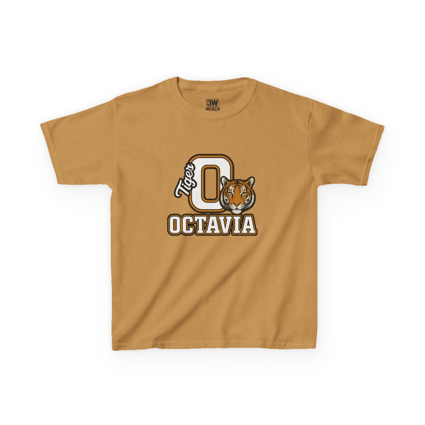 Personalized Tiger Mascot T-Shirt – Custom Name Varsity Style School Spirit Tee, Sports Team Pride Shirt, Gift for Kids & Adults