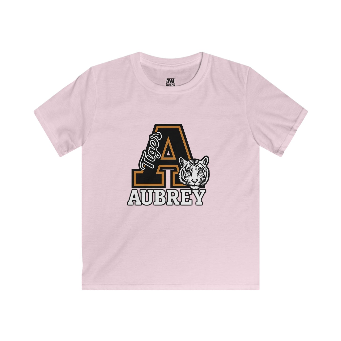 Kids Tee - Personalized Custom Tigers School Mascot Spirit Soft Style Tee for Back to School