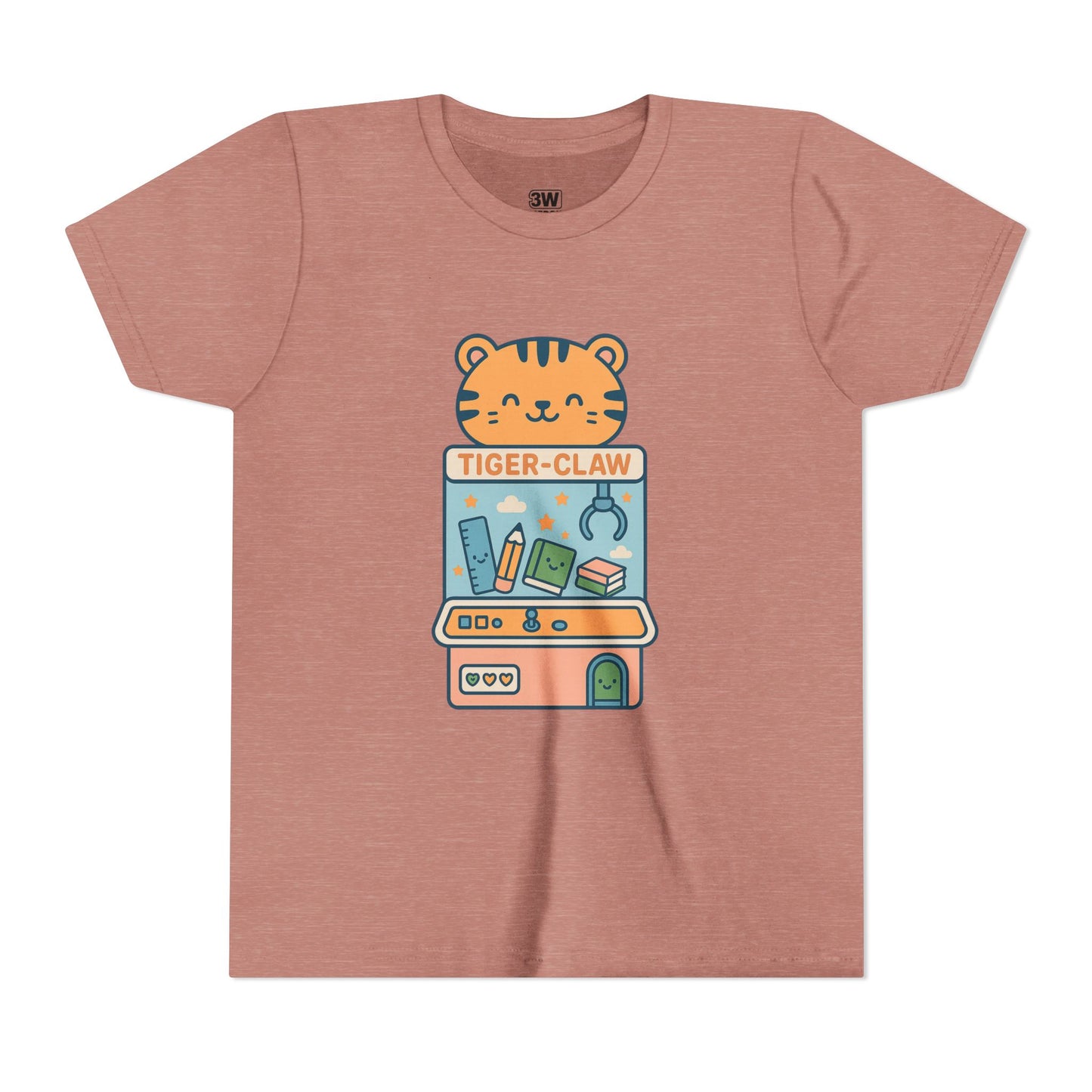 Cute Tiger-Claw Youth Tee - Fun Graphic T-Shirt for Kids, Playful Outfit, Birthday Gift, Animal Lover Shirt, Colorful Kids Apparel