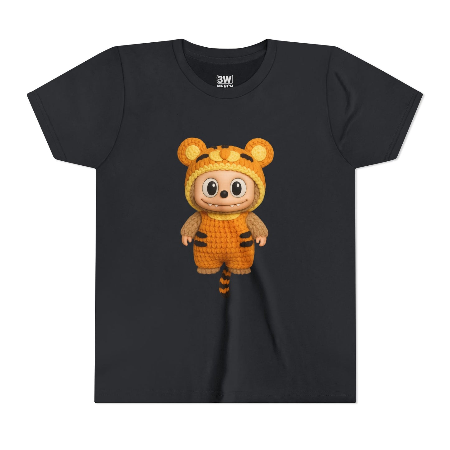 Cute Tiger-Inspired Youth Tee, Kids Animal T-Shirt, Fun Playwear, Gift for Birthdays, Woodland Adventure