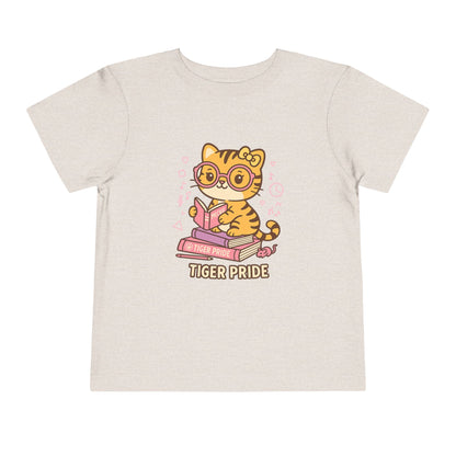 Cute Tiger Pride Toddler Tee, Kids' Short Sleeve Shirt, Animal Lover Gift, Back to School, Birthday Celebration