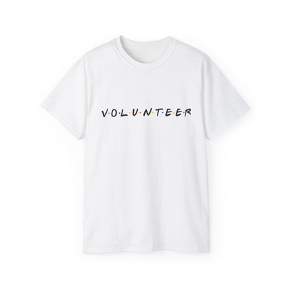 Adult Volunteer Unisex Tee, Casual Cotton Shirt, Fundraiser T-Shirt, Community Service Apparel, Gift for Volunteers, Everyday Wear
