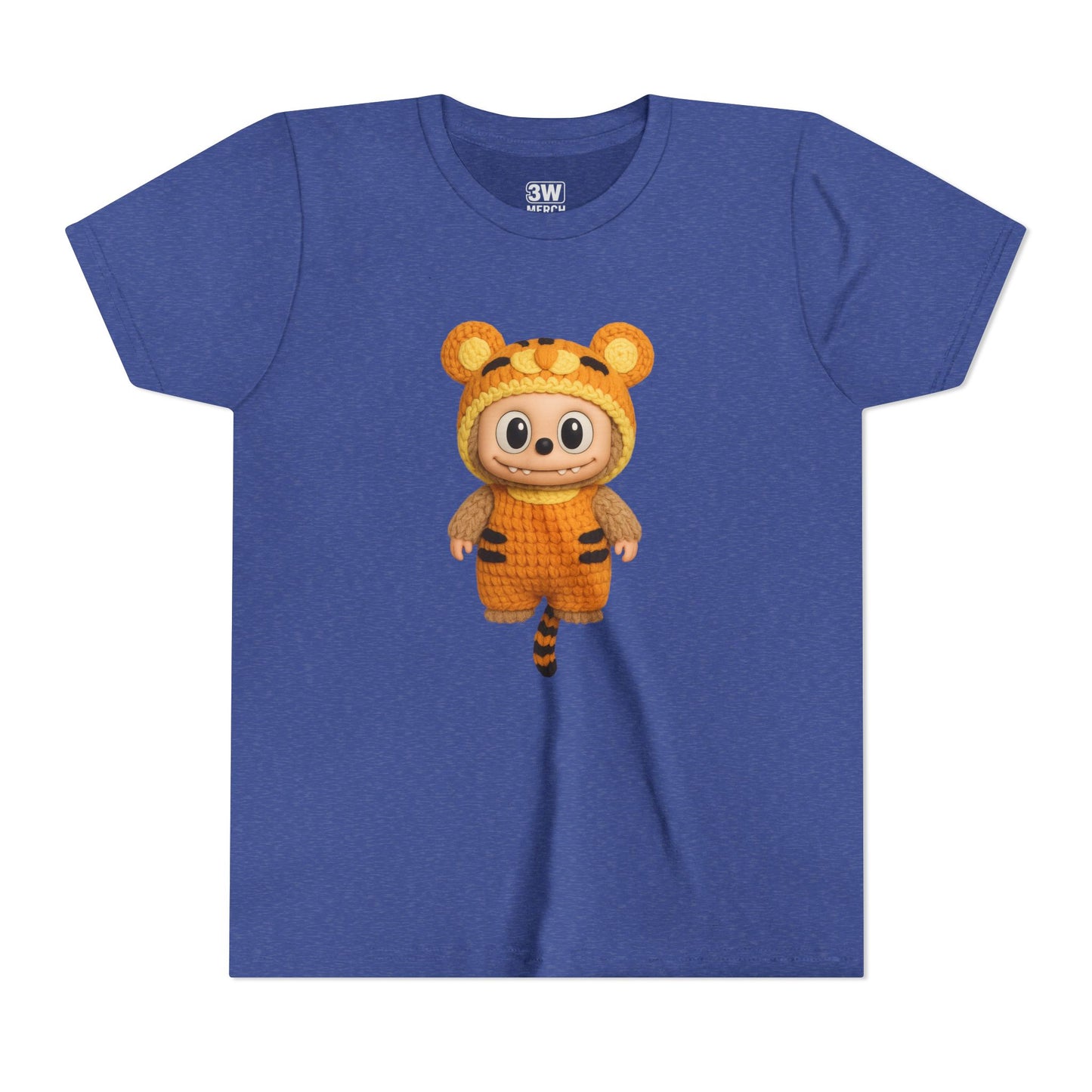 Tiger-Inspired Labooboo Youth Tee, Kids Animal T-Shirt, Fun Playwear, Gift for Birthdays, Woodland Adventure, Back-to-School, Halloween