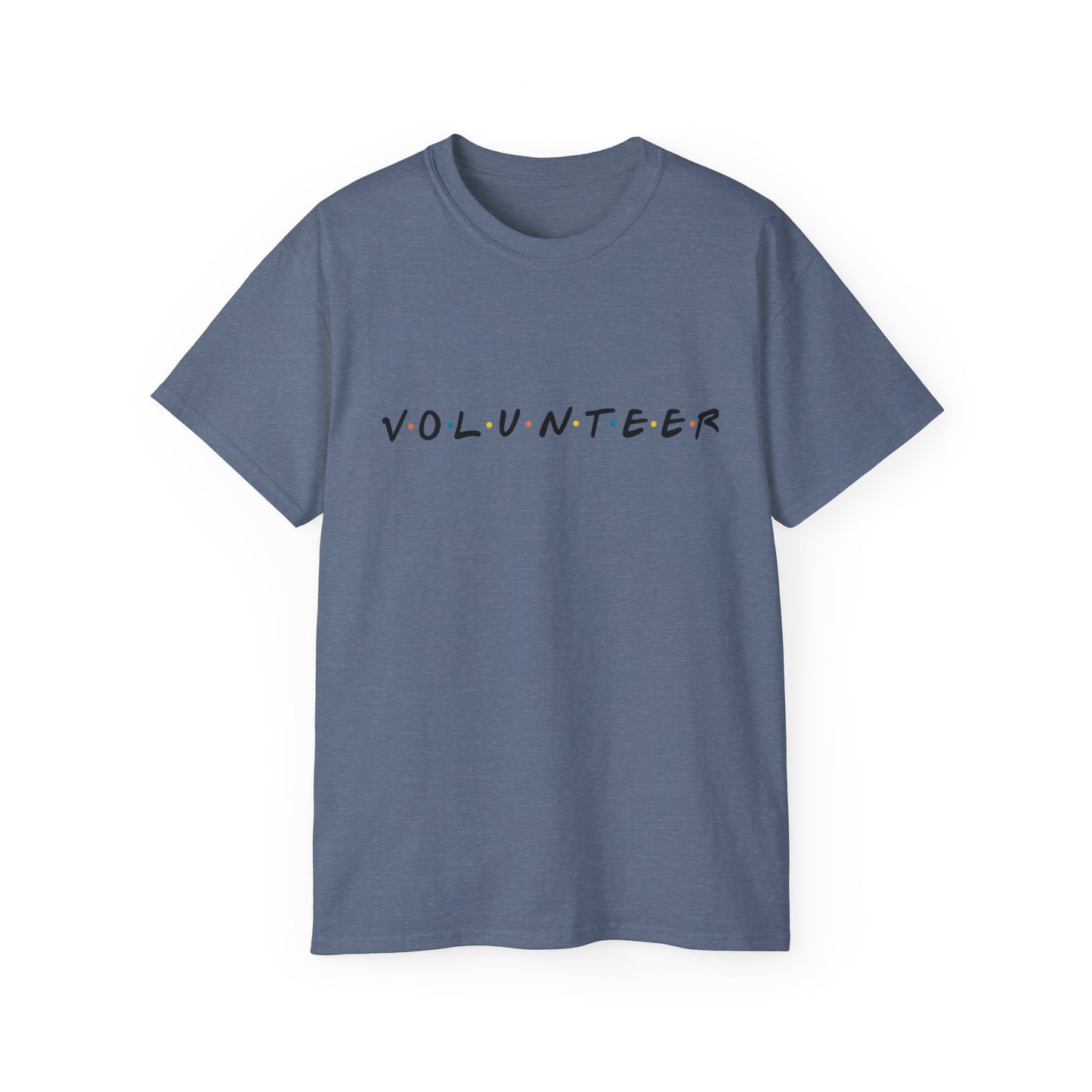 Adult Volunteer Unisex Tee, Casual Cotton Shirt, Fundraiser T-Shirt, Community Service Apparel, Gift for Volunteers, Everyday Wear