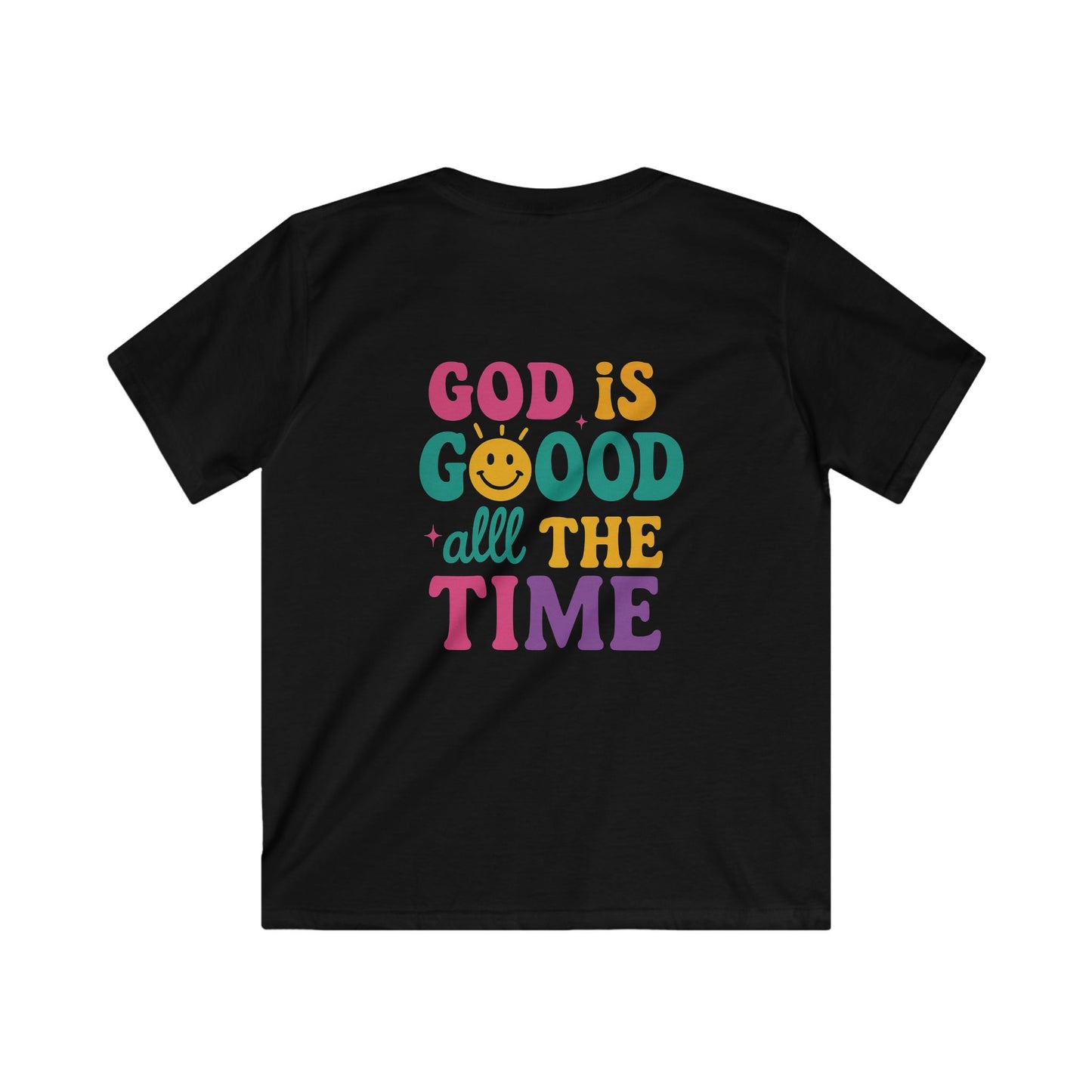 God Is Good All The Time Retro Graphic Tee | Christian Faith Shirt | Inspirational Quote T-Shirt