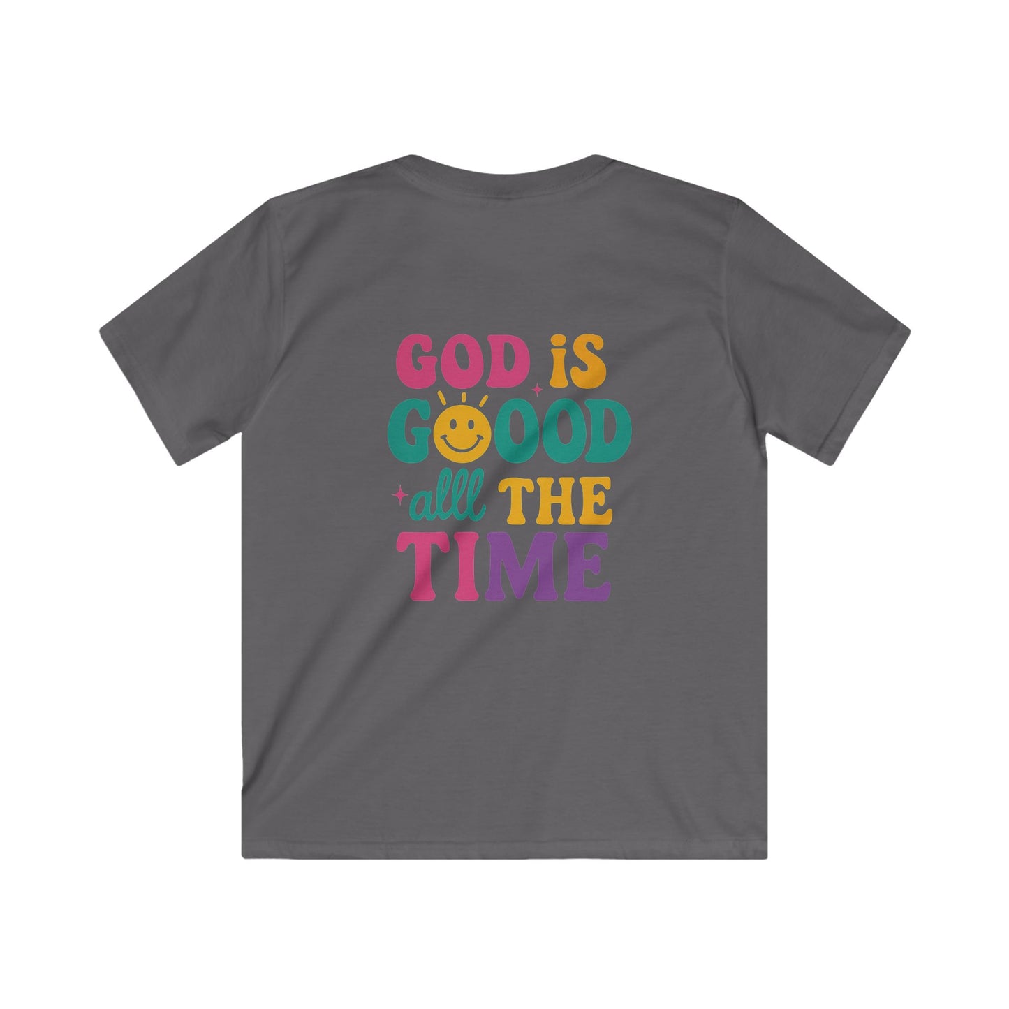 God Is Good All The Time Retro Graphic Tee | Christian Faith Shirt | Inspirational Quote T-Shirt
