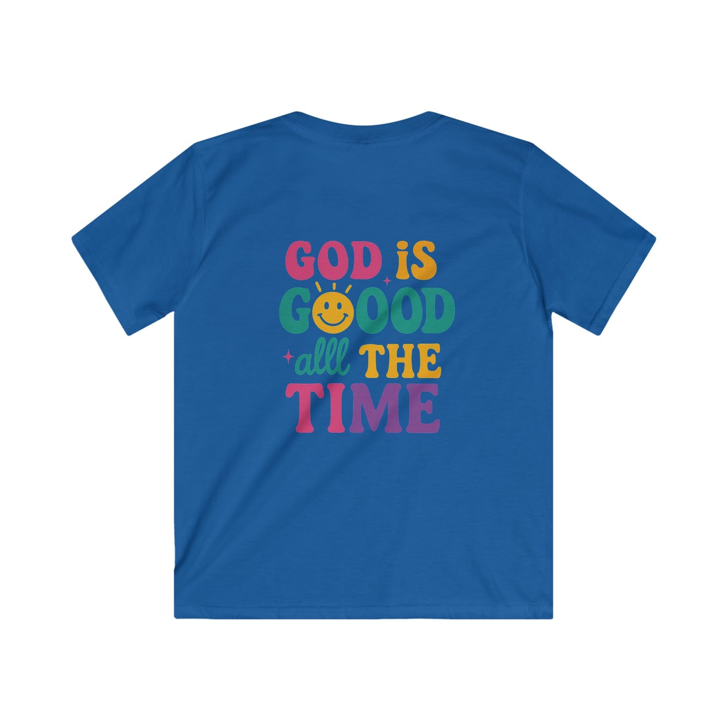 God Is Good All The Time Retro Graphic Tee | Christian Faith Shirt | Inspirational Quote T-Shirt