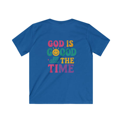 God Is Good All The Time Retro Graphic Tee | Christian Faith Shirt | Inspirational Quote T-Shirt