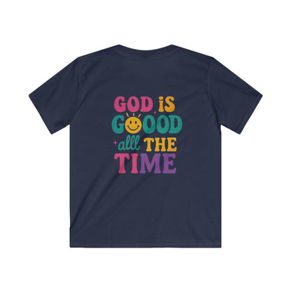 God Is Good All The Time Retro Graphic Tee | Christian Faith Shirt | Inspirational Quote T-Shirt