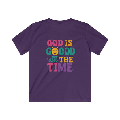 God Is Good All The Time Retro Graphic Tee | Christian Faith Shirt | Inspirational Quote T-Shirt