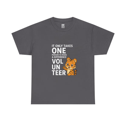 Volunteer Tiger T-Shirt, Super Soft, Customizable, garment-dyed
