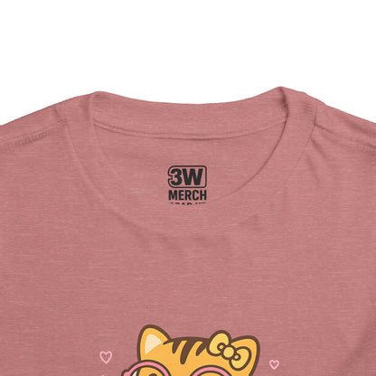 Cute Tiger Pride Toddler Tee, Kids' Short Sleeve Shirt, Animal Lover Gift, Back to School, Birthday Celebration