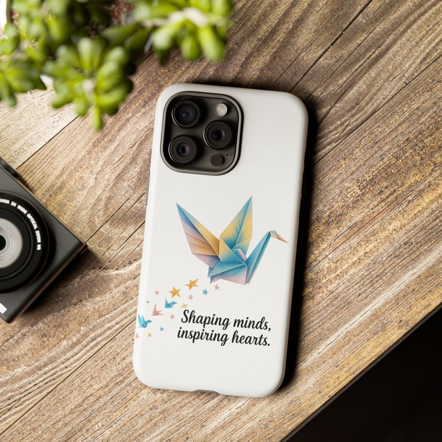 Phone Case: Inspirational Origami Crane Design, Unique Cell Cover, Motivational Gift, Custom Phone Protector, Perfect for Students & [...]