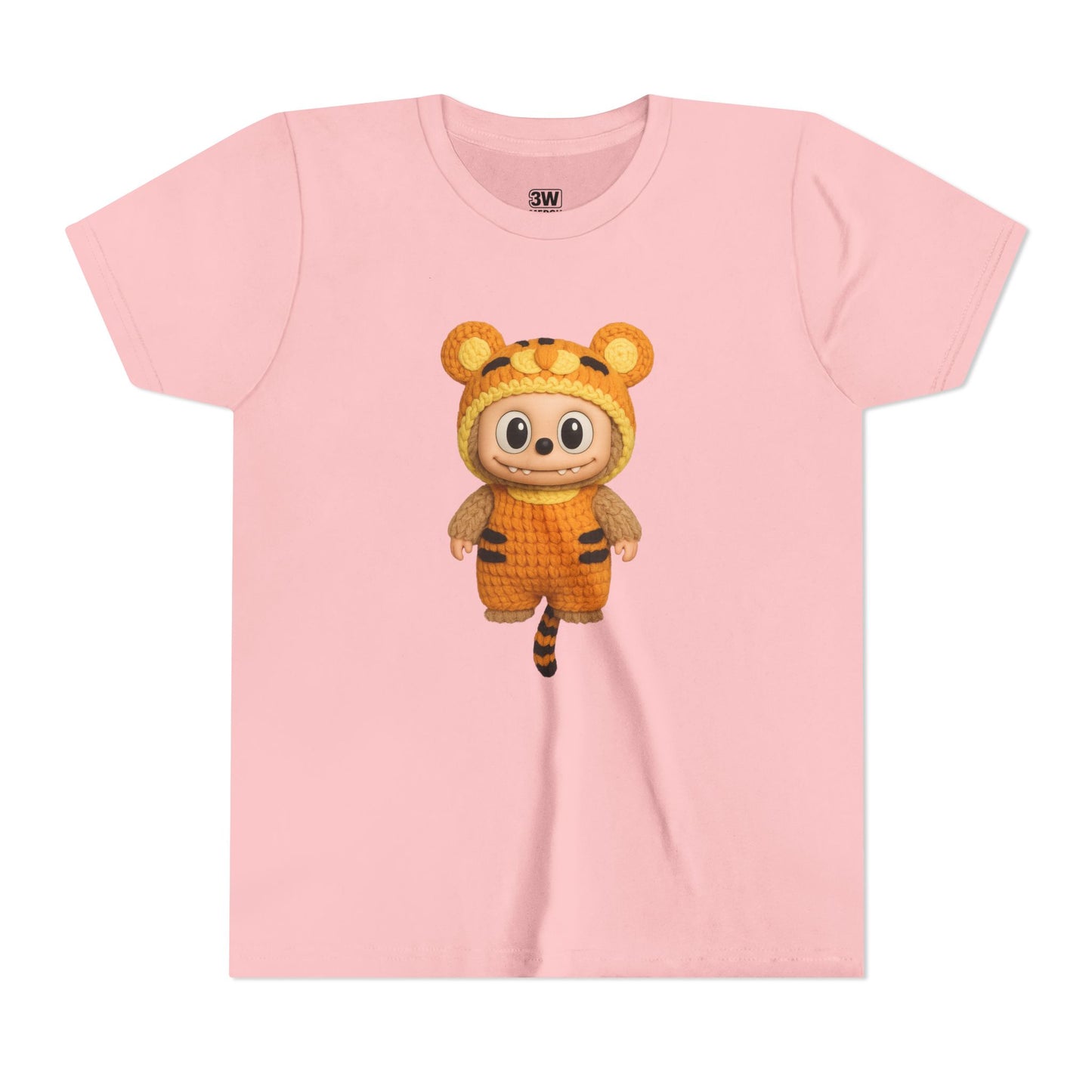 Tiger-Inspired Labooboo Youth Tee, Kids Animal T-Shirt, Fun Playwear, Gift for Birthdays, Woodland Adventure, Back-to-School, Halloween