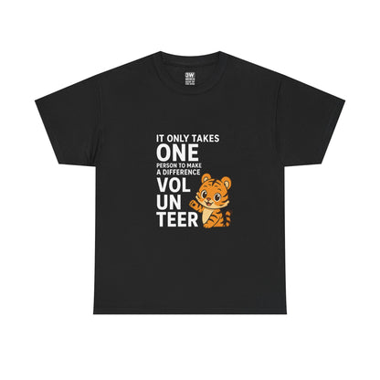 Volunteer Tiger T-Shirt, Super Soft, Customizable, garment-dyed