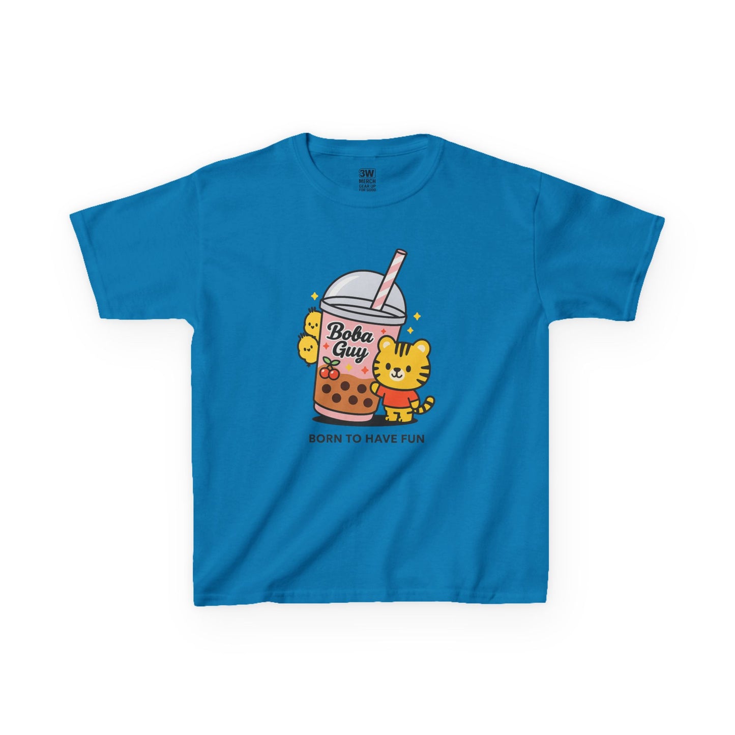 Kids Tee - Kawaii Boba Girl Bubble Tea Shirt, Cute Bear T-Shirt for Trendy Kids 2025