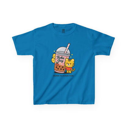 Kids Tee - Kawaii Boba Girl Bubble Tea Shirt, Cute Bear T-Shirt for Trendy Kids 2025
